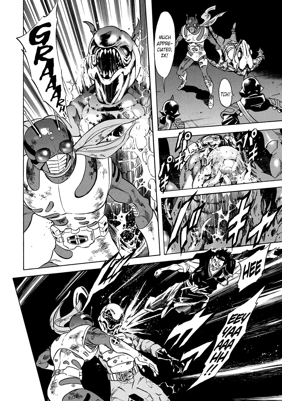 Shin Kamen Rider Spirits Chapter 25 page 4 - Chapter 25: Five Hands