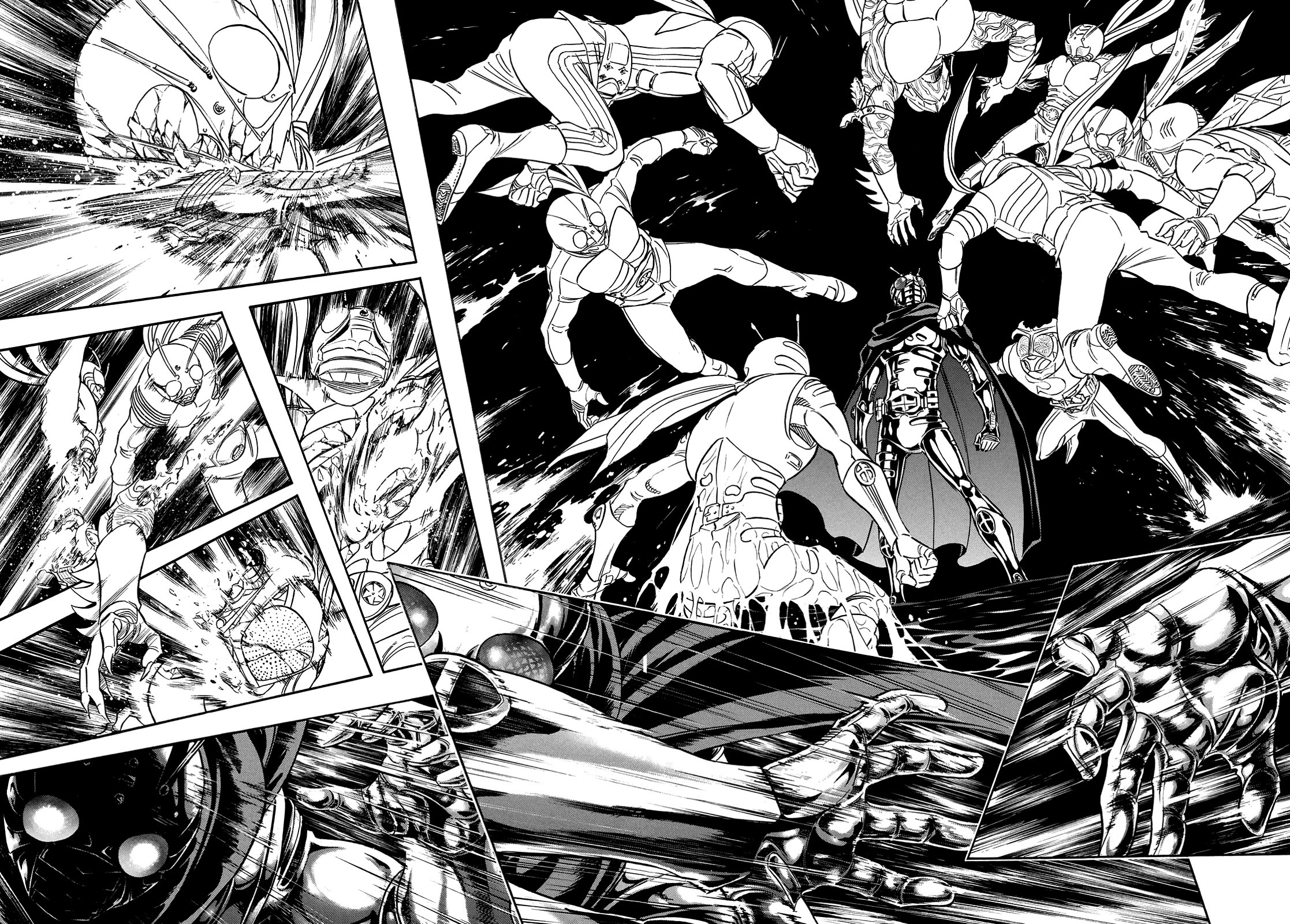 Shin Kamen Rider Spirits Chapter 26 page 13 - Chapter 26: Banquet of Sorrow and Joy