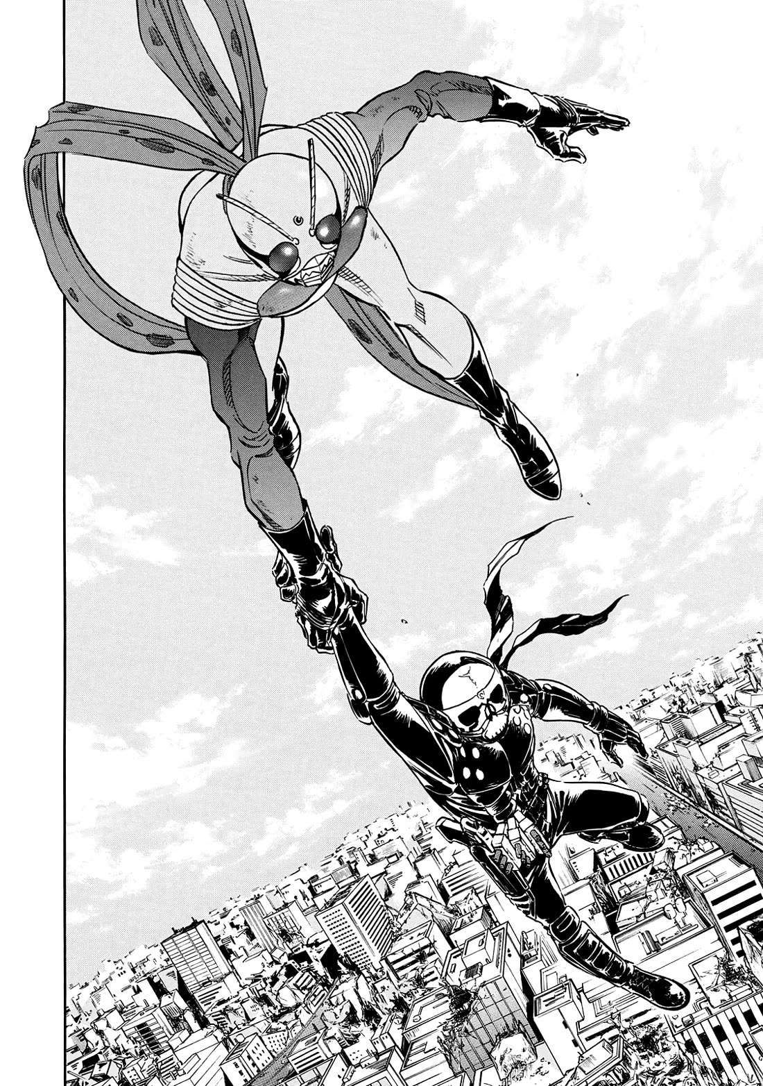 Shin Kamen Rider Spirits Chapter 27 page 12 - Chapter 27: The Town Conquered By Demons