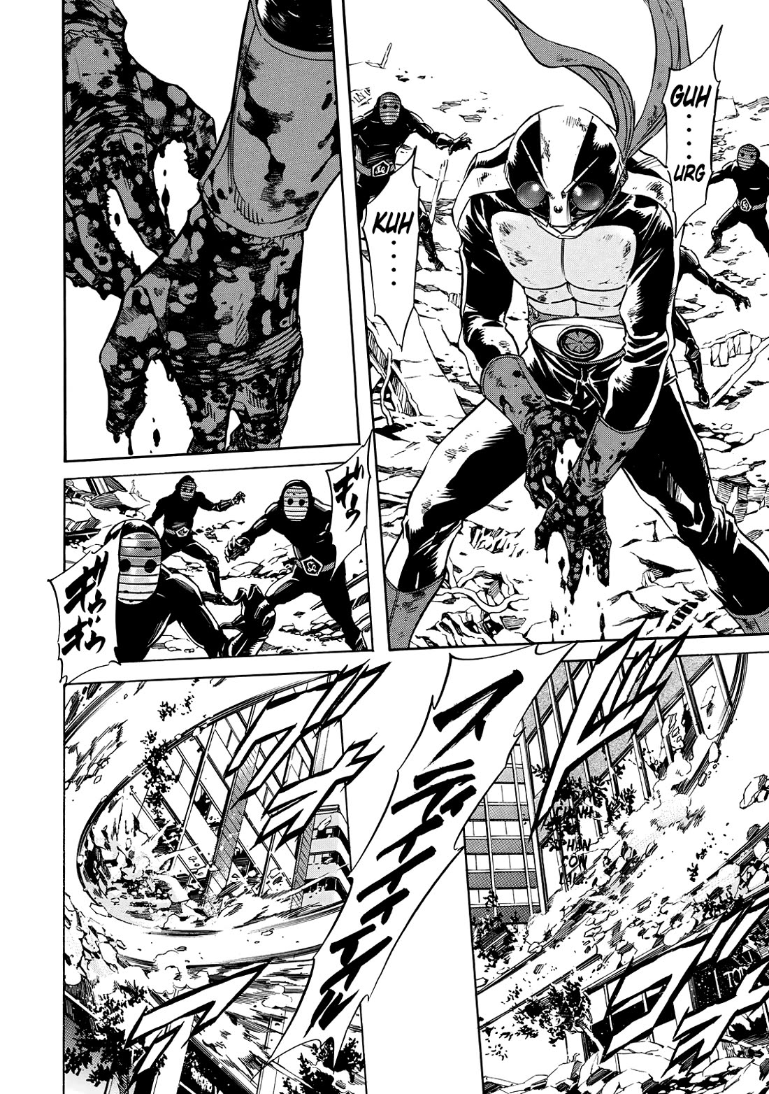 Shin Kamen Rider Spirits Chapter 27 page 14 - Chapter 27: The Town Conquered By Demons