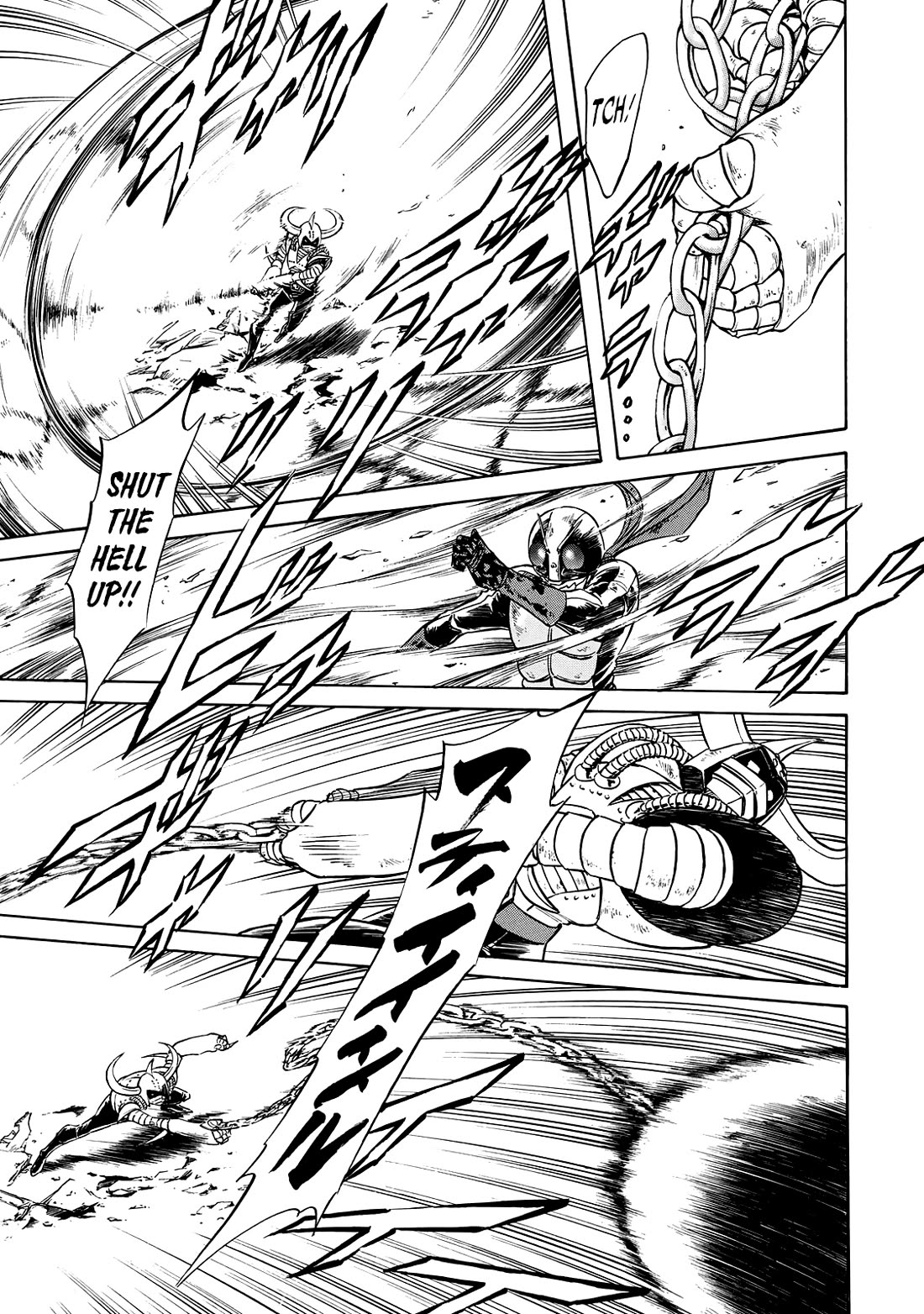 Shin Kamen Rider Spirits Chapter 27 page 17 - Chapter 27: The Town Conquered By Demons
