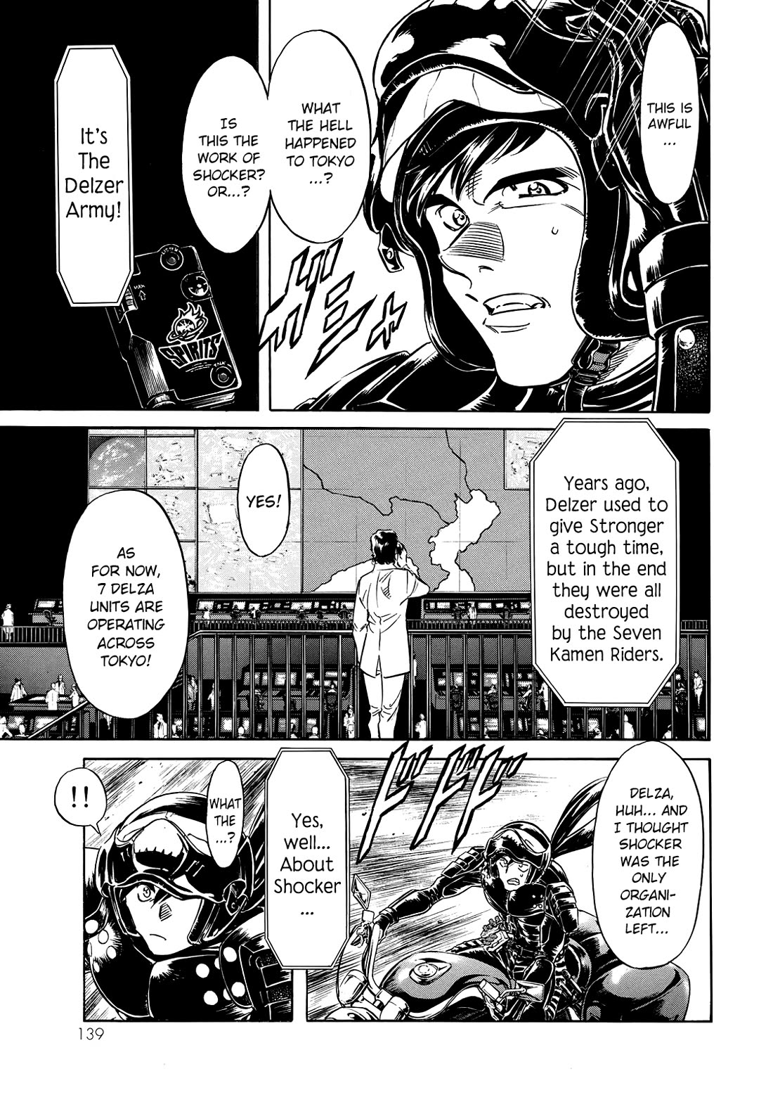 Shin Kamen Rider Spirits Chapter 27 page 3 - Chapter 27: The Town Conquered By Demons