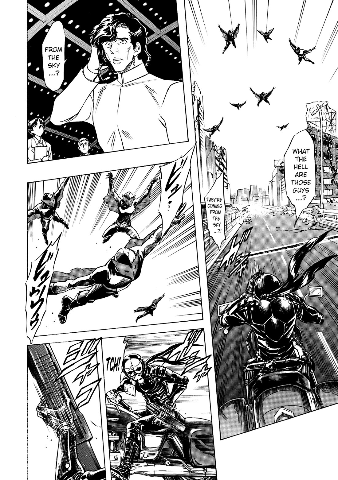 Shin Kamen Rider Spirits Chapter 27 page 4 - Chapter 27: The Town Conquered By Demons