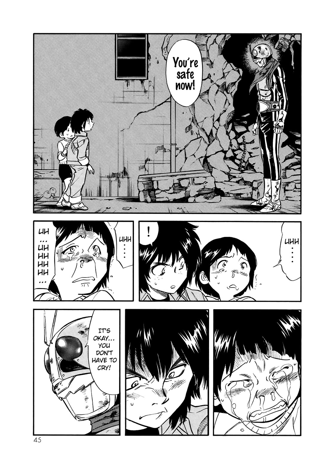 Shin Kamen Rider Spirits Chapter 29 page 13 - Chapter 29: The Children's Promise