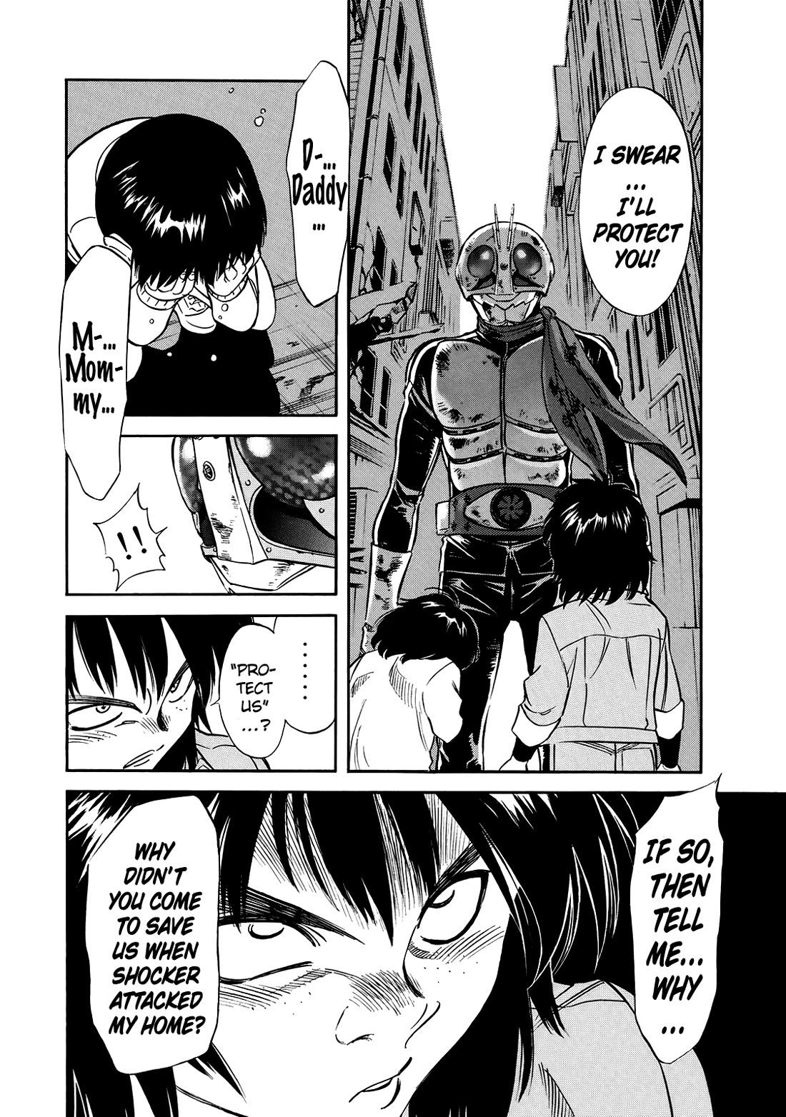 Shin Kamen Rider Spirits Chapter 29 page 14 - Chapter 29: The Children's Promise