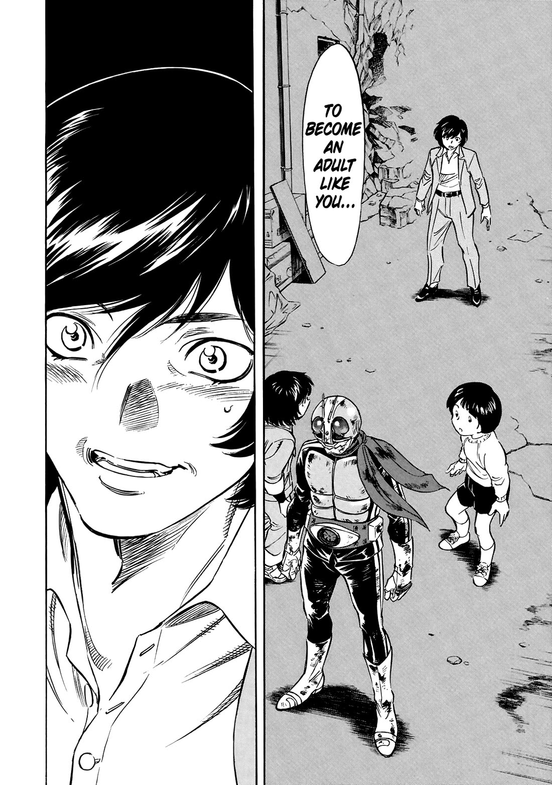 Shin Kamen Rider Spirits Chapter 29 page 36 - Chapter 29: The Children's Promise