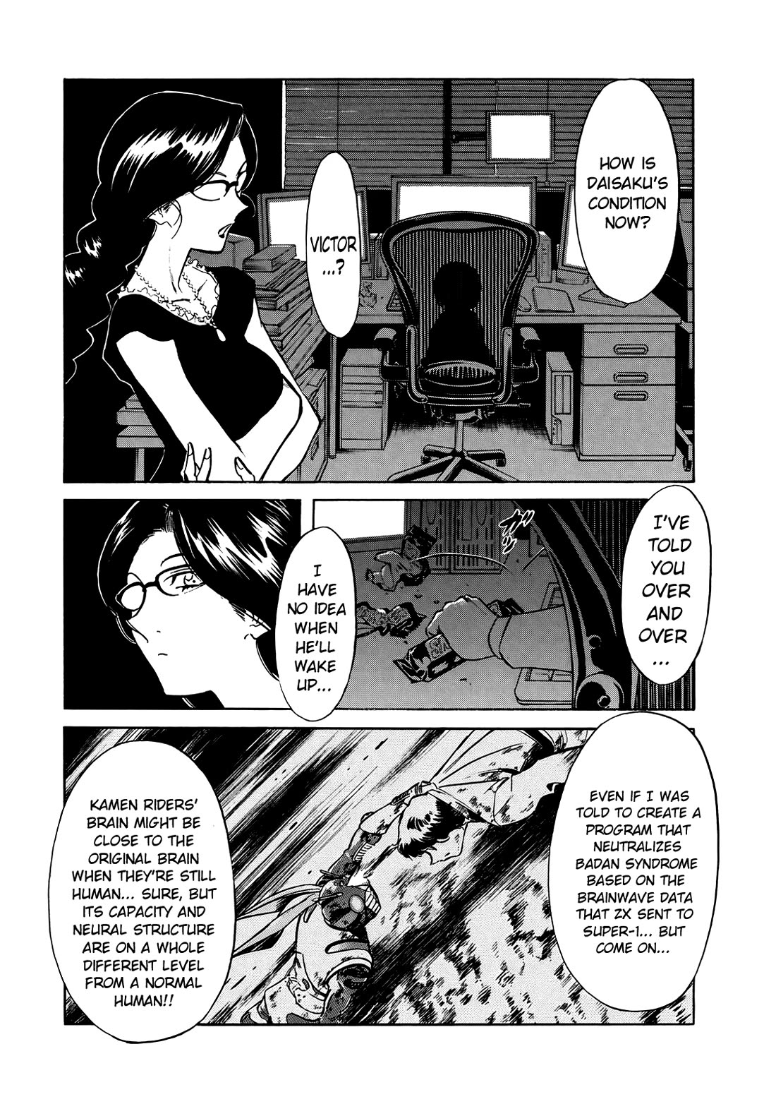 Shin Kamen Rider Spirits Chapter 30 page 14 - Chapter 30: Shocker's Final Base