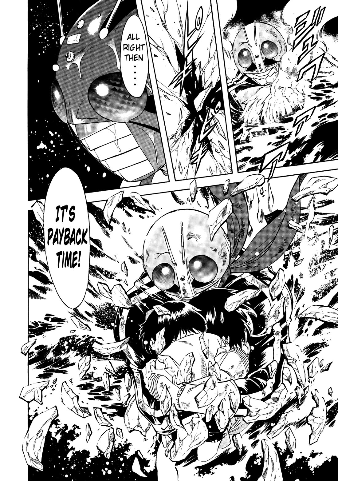 Shin Kamen Rider Spirits Chapter 32 page 22 - Chapter 32: Fragments of Retaliation