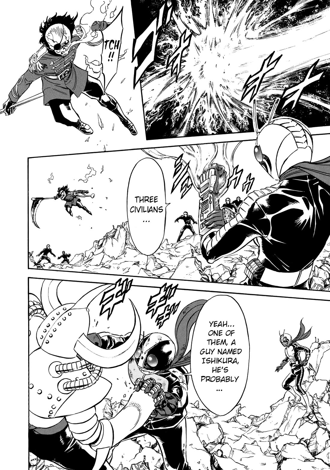 Shin Kamen Rider Spirits Chapter 34 page 15 - Chapter 34: A Small Act of Courage