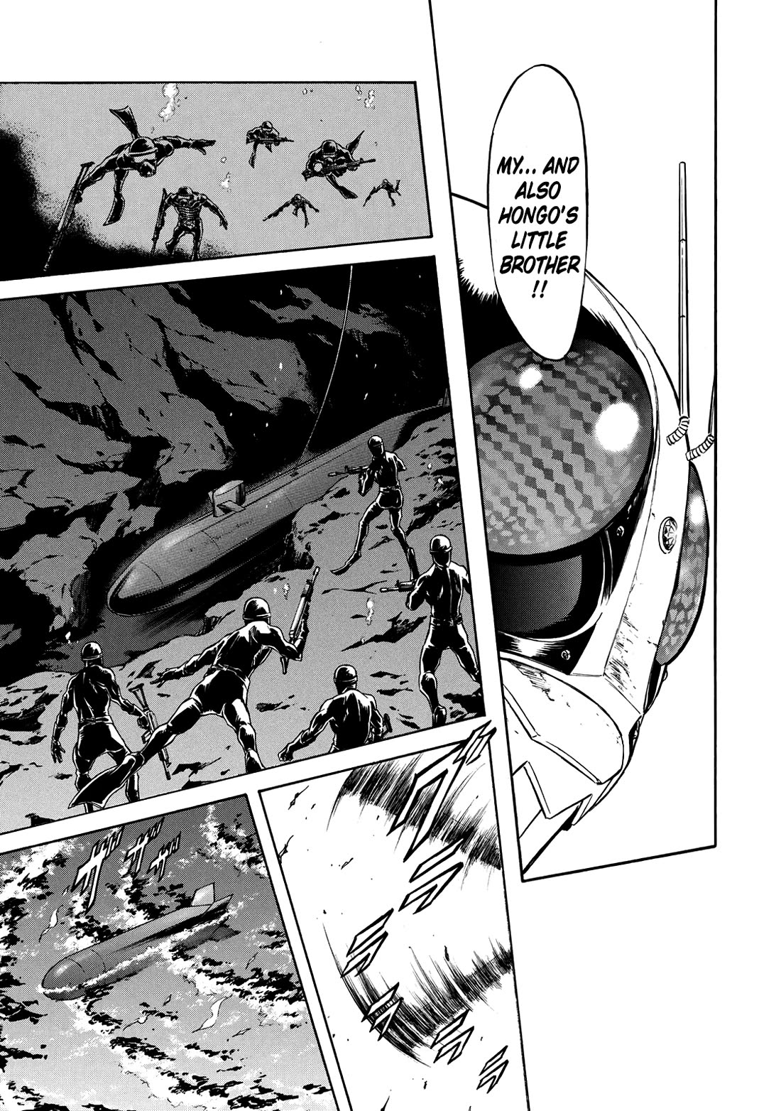 Shin Kamen Rider Spirits Chapter 34 page 16 - Chapter 34: A Small Act of Courage