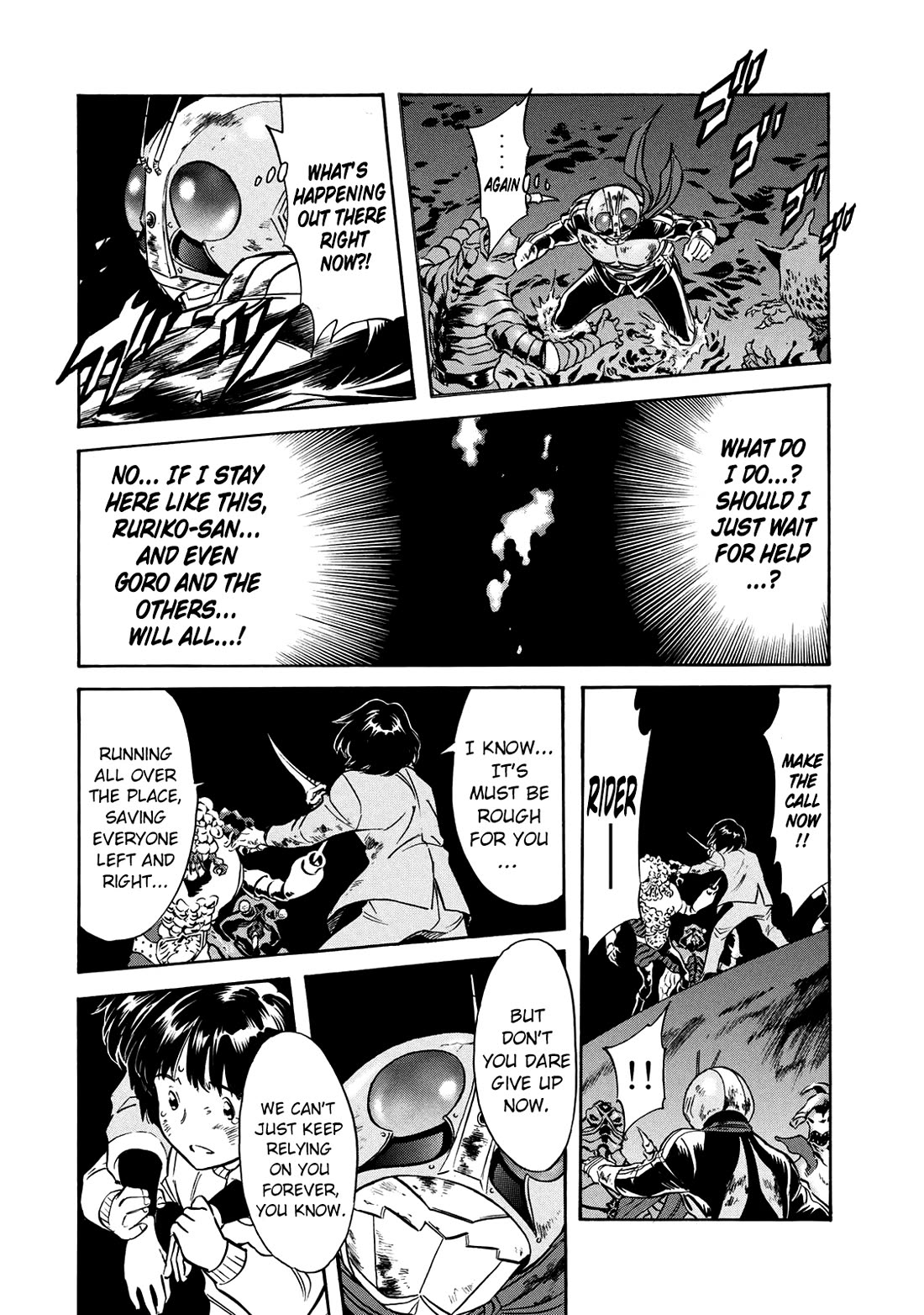 Shin Kamen Rider Spirits Chapter 34 page 23 - Chapter 34: A Small Act of Courage