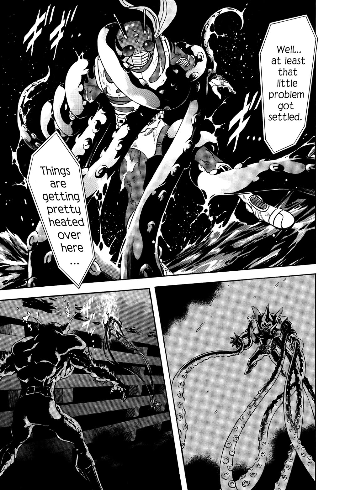 Shin Kamen Rider Spirits Chapter 34 page 4 - Chapter 34: A Small Act of Courage