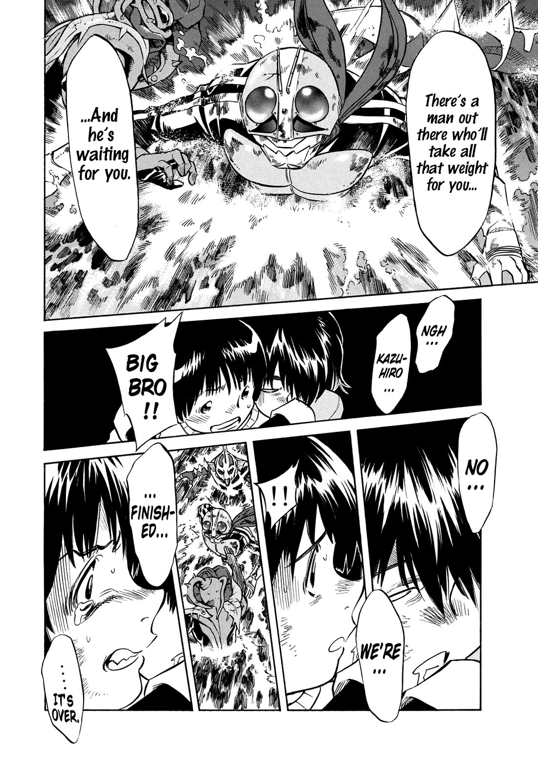 Shin Kamen Rider Spirits Chapter 34 page 40 - Chapter 34: A Small Act of Courage