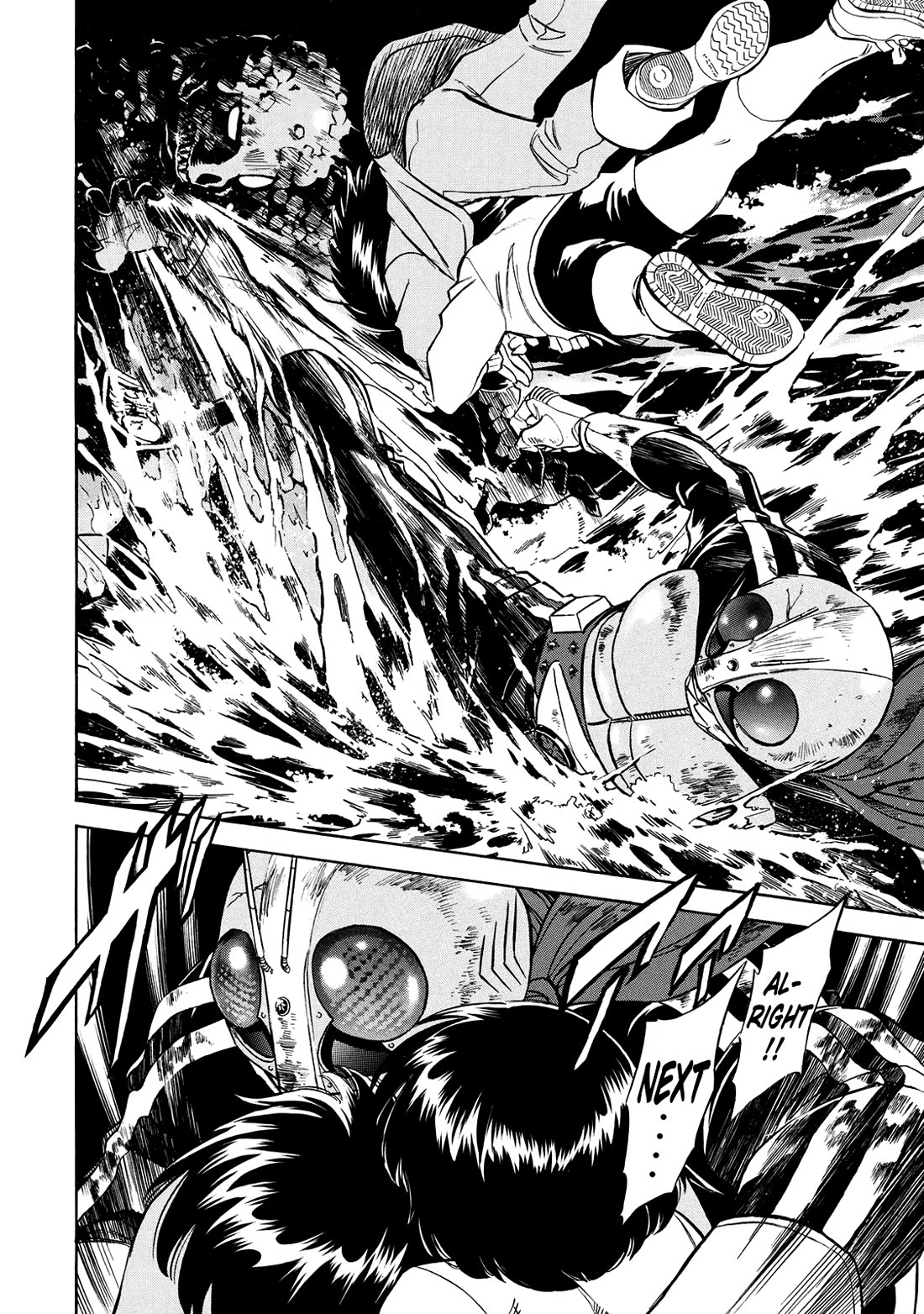 Shin Kamen Rider Spirits Chapter 34 page 43 - Chapter 34: A Small Act of Courage