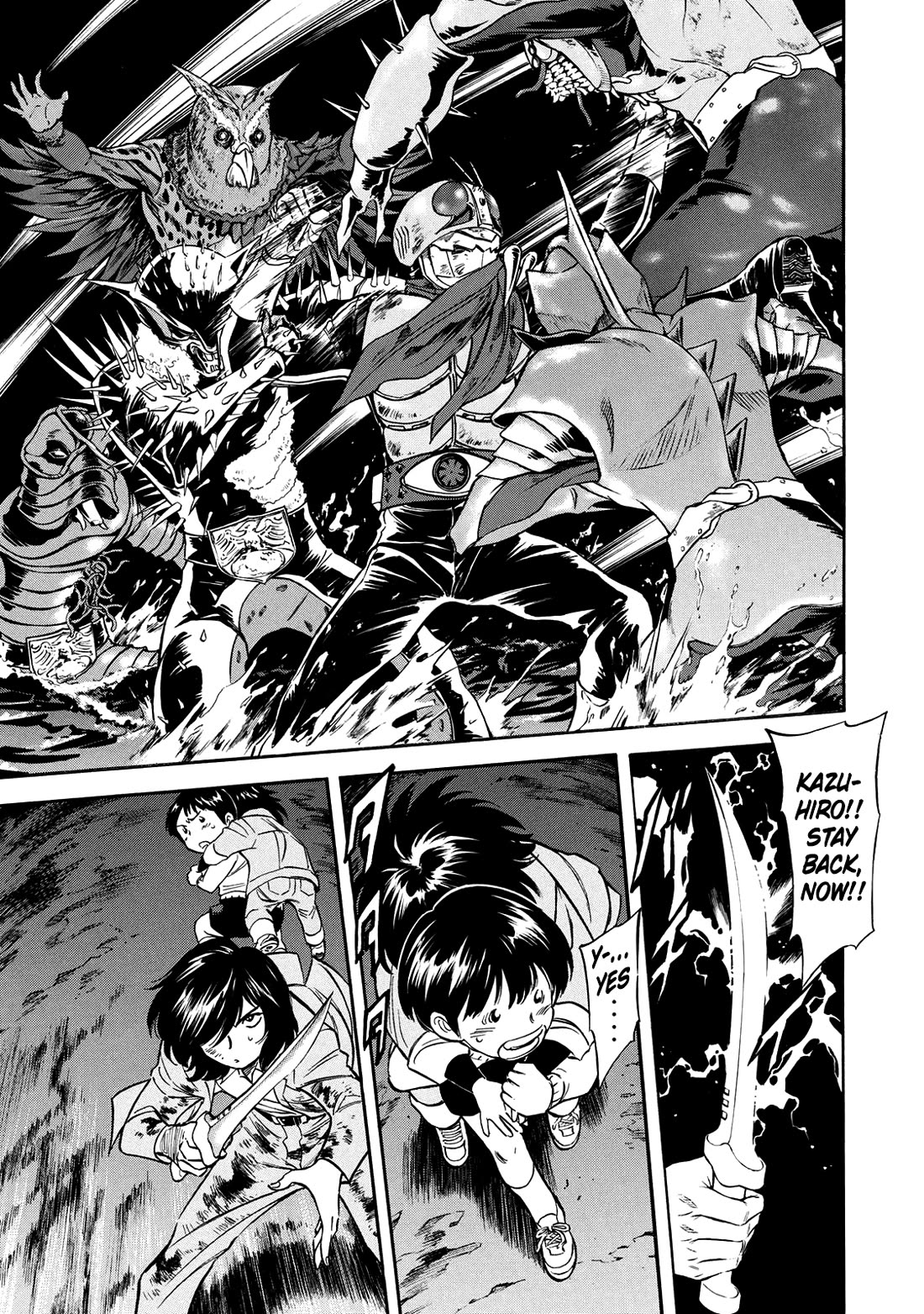 Shin Kamen Rider Spirits Chapter 34 page 6 - Chapter 34: A Small Act of Courage