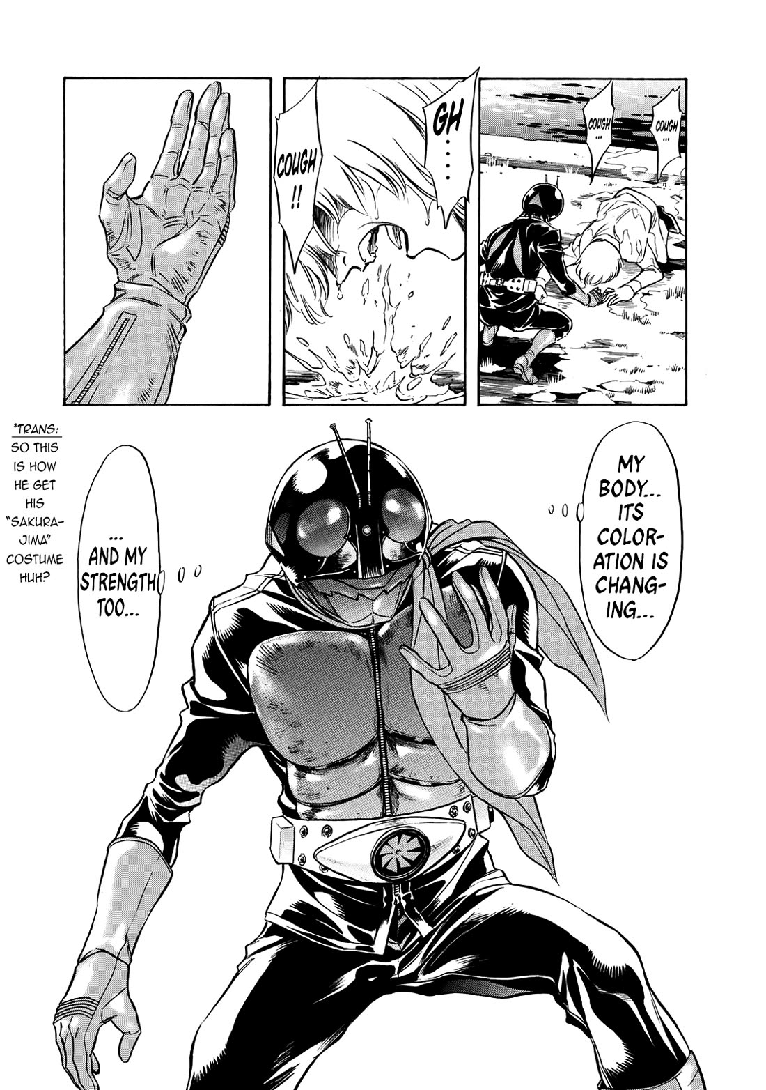 Shin Kamen Rider Spirits Chapter 35 page 14 - Chapter 35: The Lingering Dream Beneath The Sea