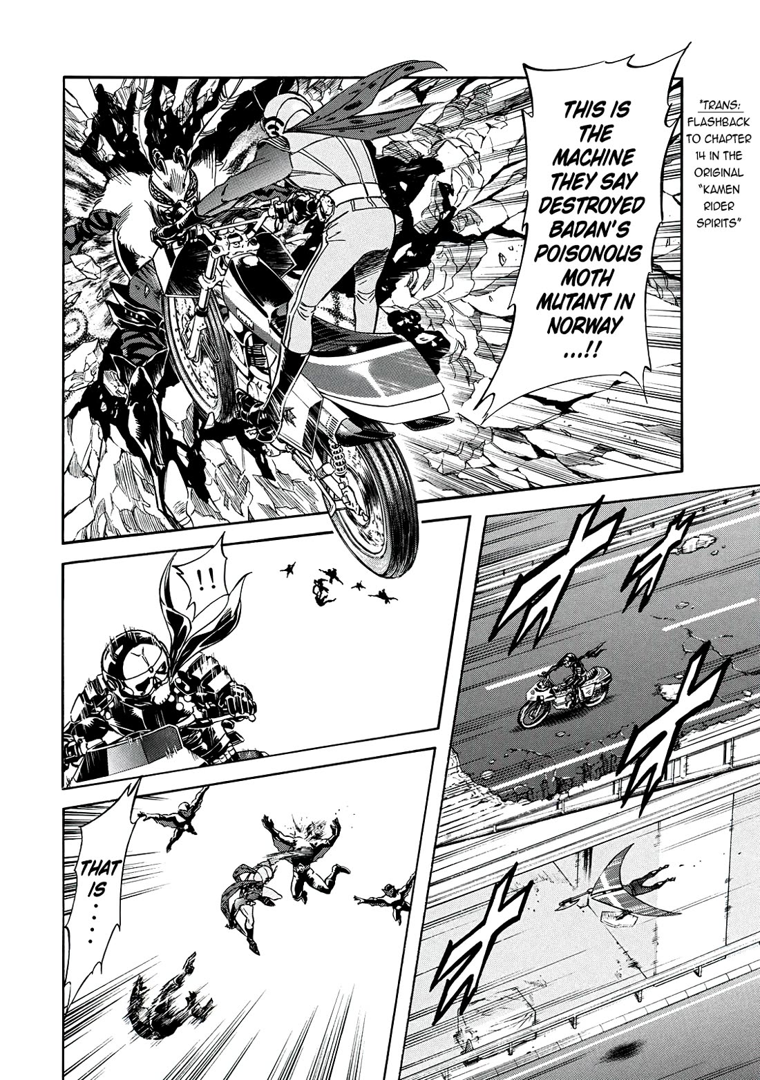 Shin Kamen Rider Spirits Chapter 38 page 14 - Chapter 38: The Demons Laugh