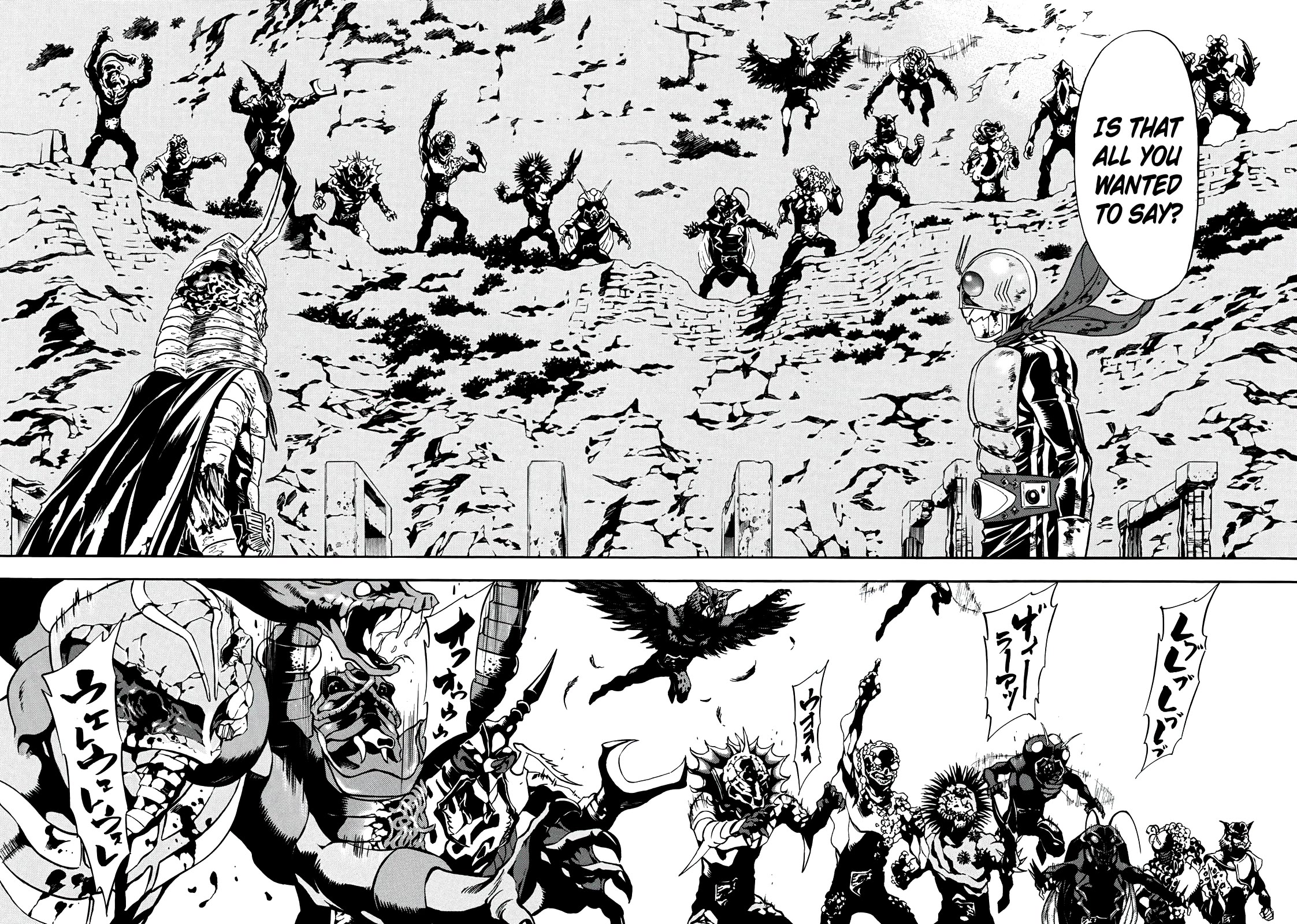 Shin Kamen Rider Spirits Chapter 39 page 46 - Chapter 39: A Karmic Reunion