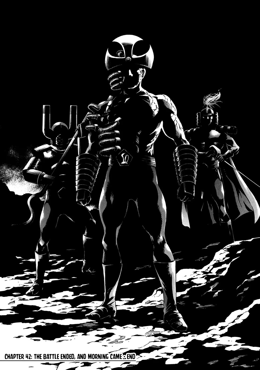 Shin Kamen Rider Spirits Chapter 42 page 27 - Chapter 42: The Battle Ended, And Morning Came