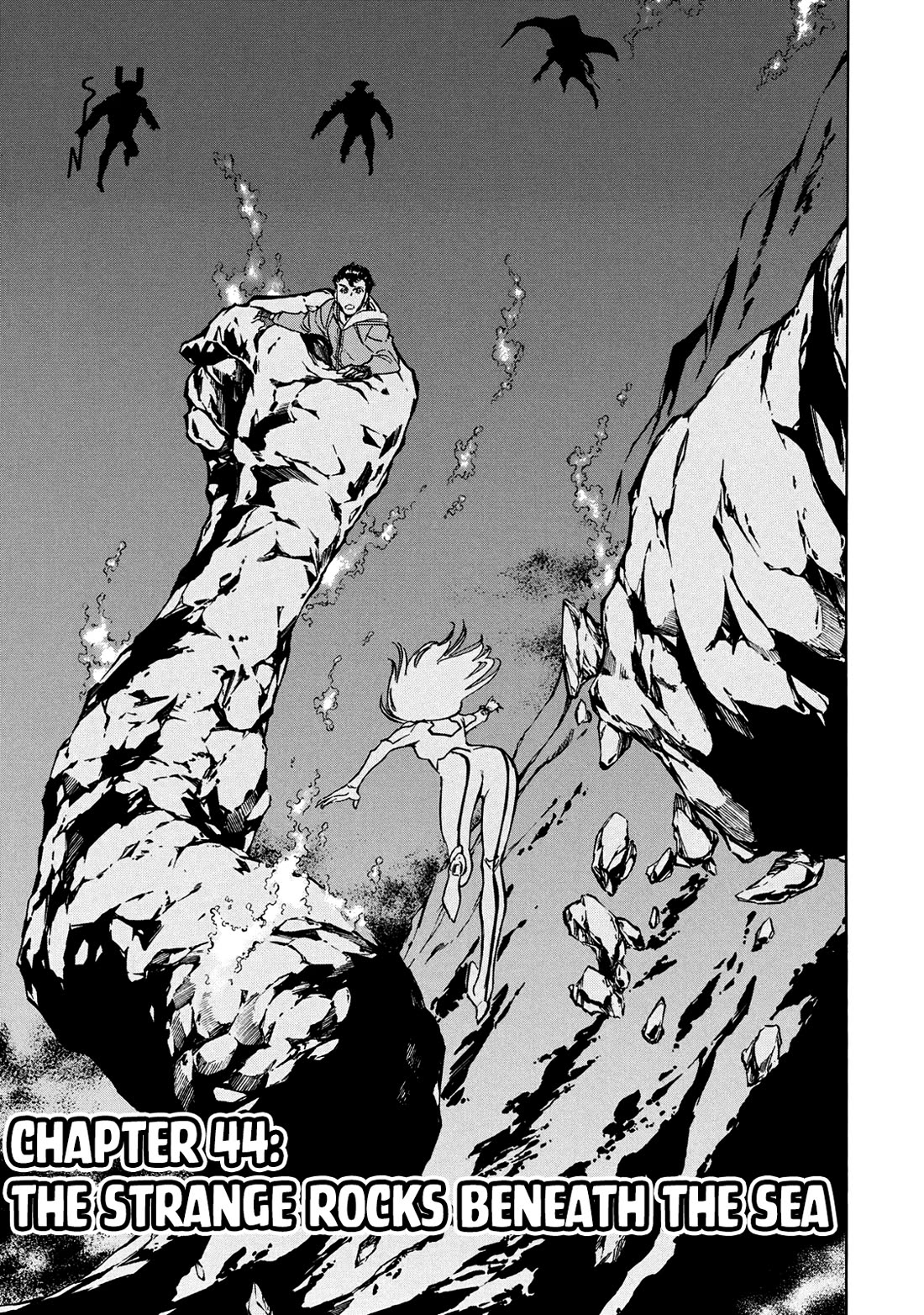 Shin Kamen Rider Spirits Chapter 44 page 1 - Chapter 44: The Strange Rocks Beneath The Sea