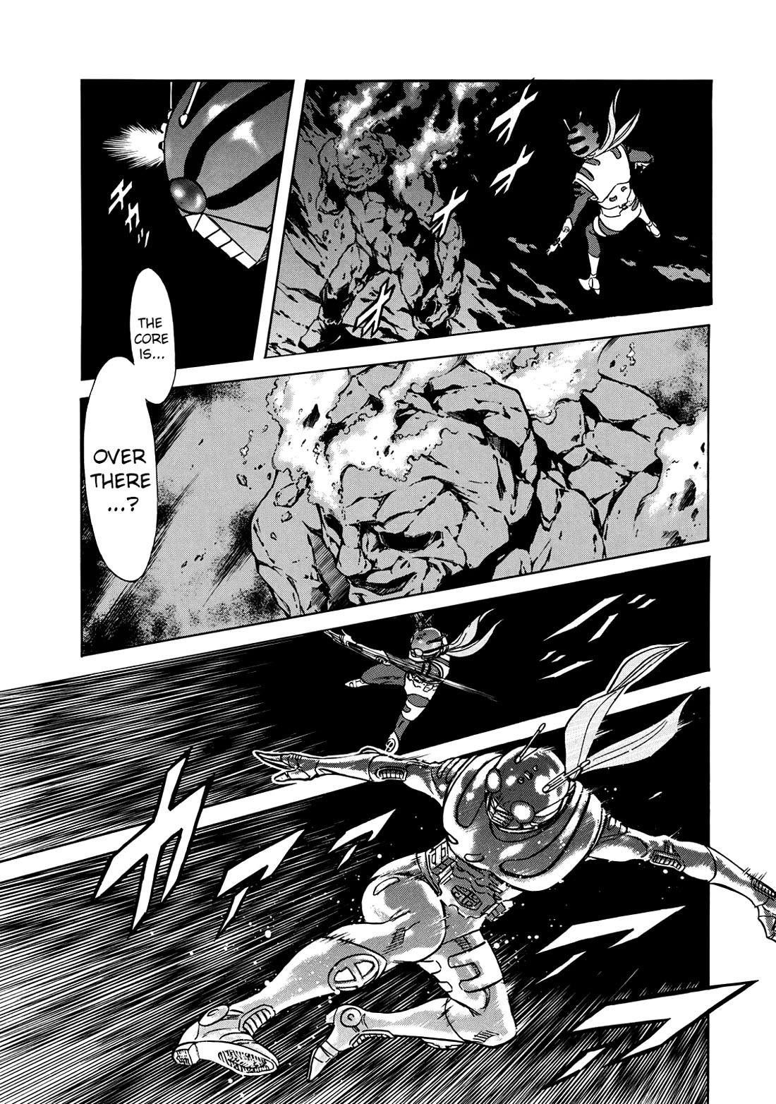 Shin Kamen Rider Spirits Chapter 44 page 11 - Chapter 44: The Strange Rocks Beneath The Sea