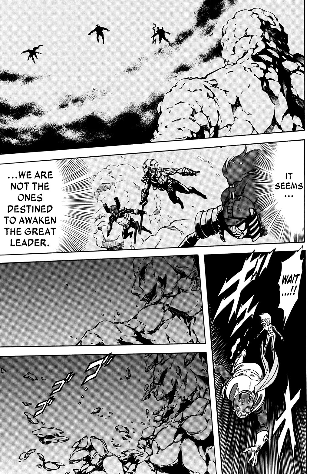 Shin Kamen Rider Spirits Chapter 44 page 15 - Chapter 44: The Strange Rocks Beneath The Sea