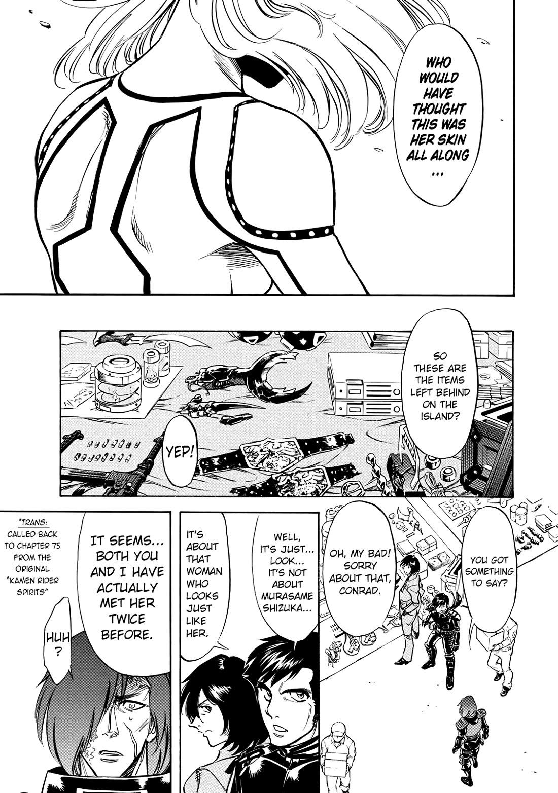 Shin Kamen Rider Spirits Chapter 45 page 13 - Chapter 45: The Ripples of Fresh Blood