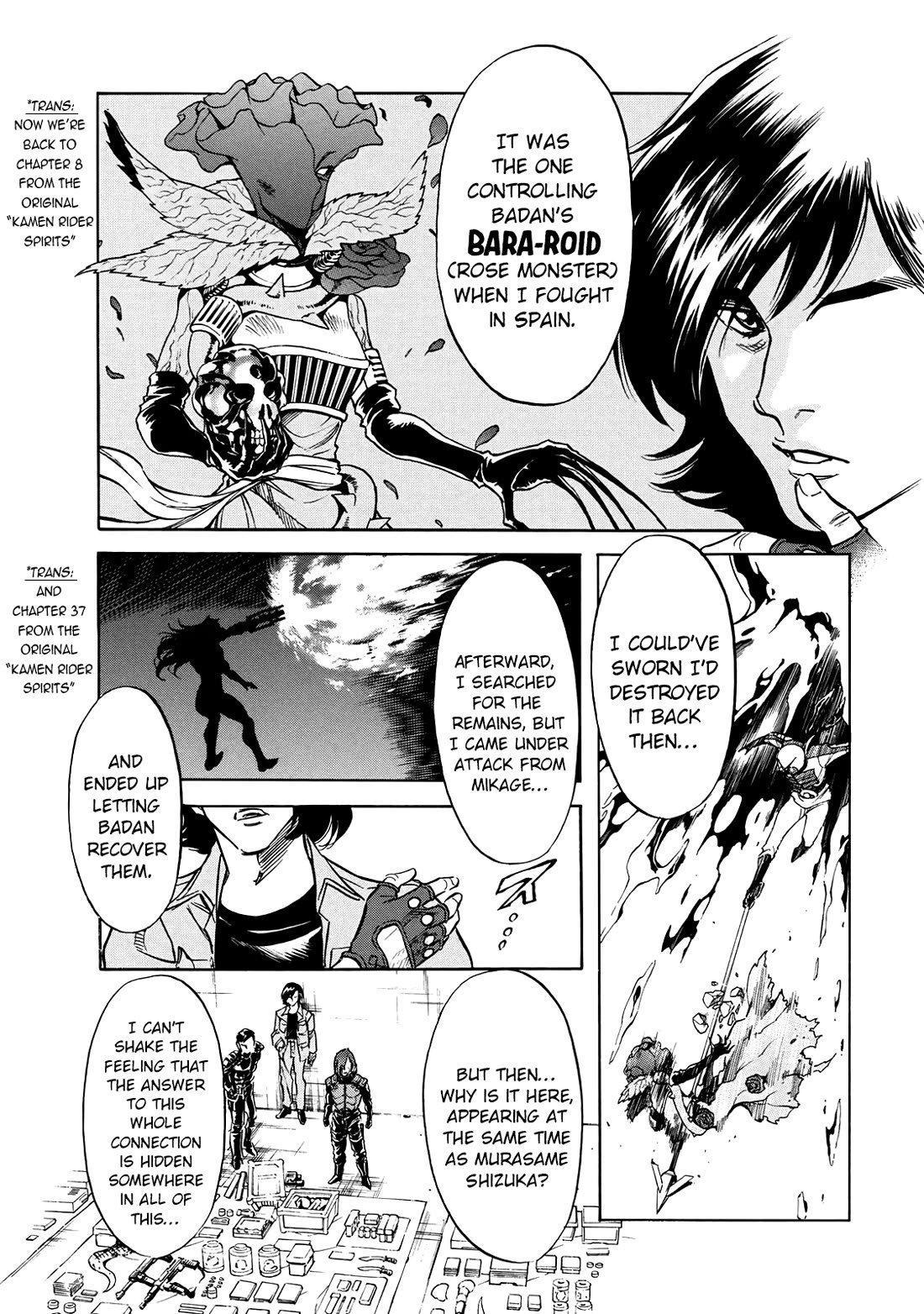 Shin Kamen Rider Spirits Chapter 45 page 19 - Chapter 45: The Ripples of Fresh Blood
