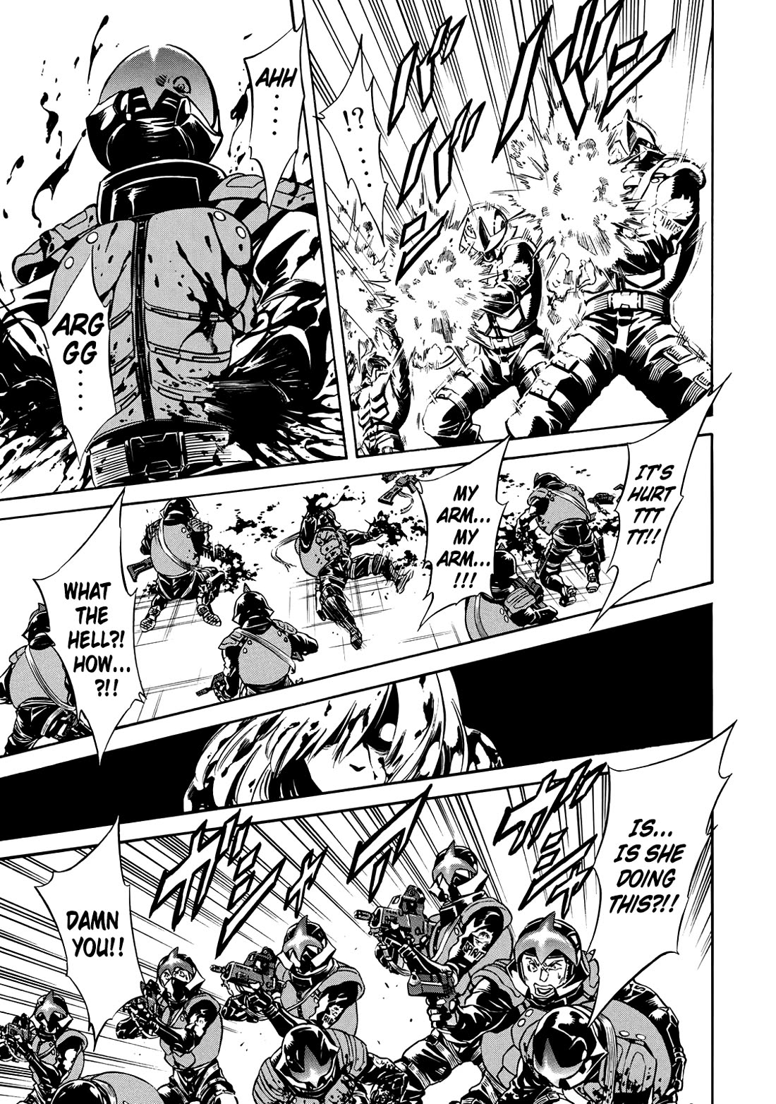 Shin Kamen Rider Spirits Chapter 46 page 12 - Chapter 46: The Groaning Transformation