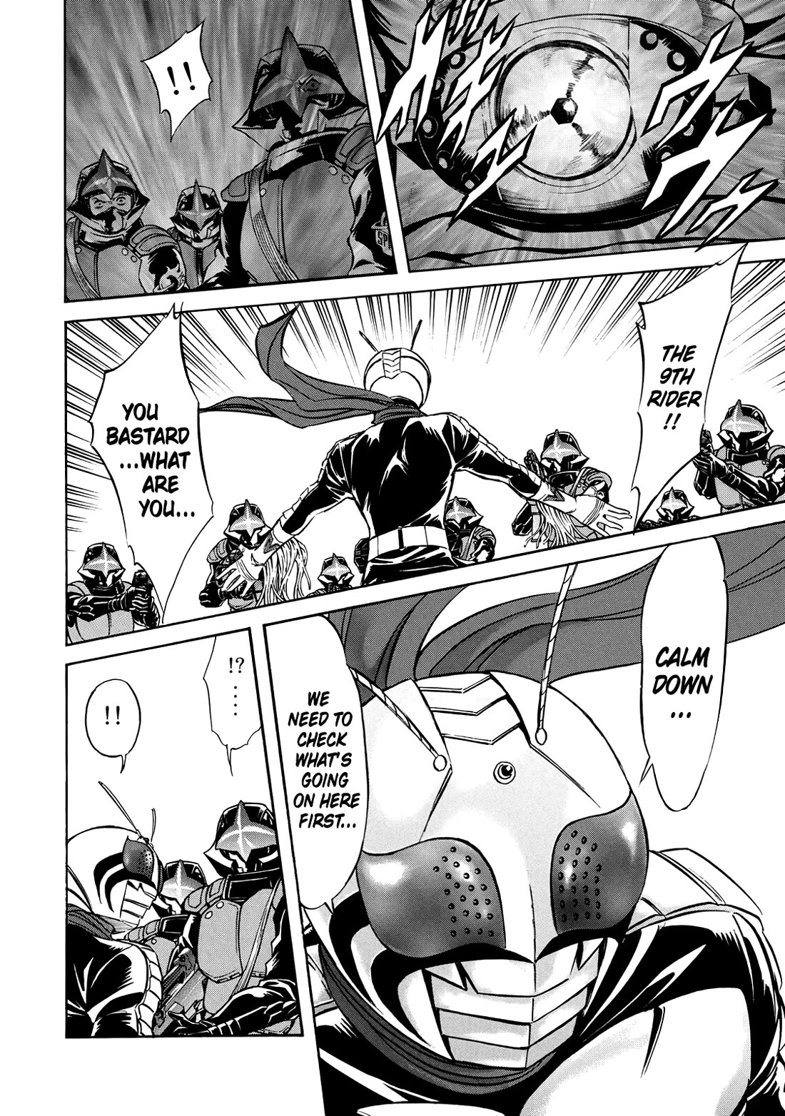 Shin Kamen Rider Spirits Chapter 46 page 13 - Chapter 46: The Groaning Transformation