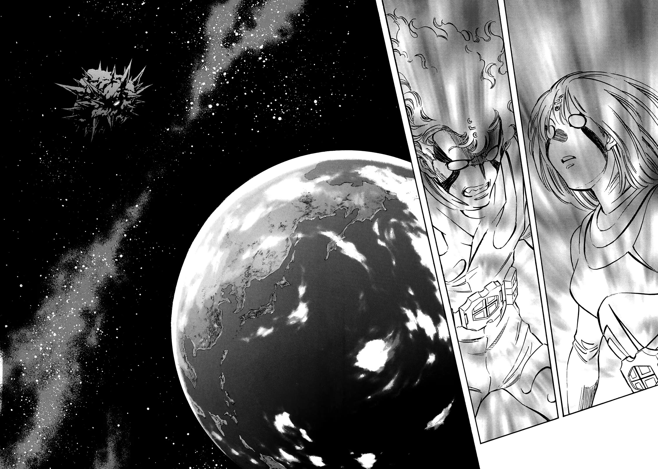 Shin Kamen Rider Spirits Chapter 46 page 35 - Chapter 46: The Groaning Transformation