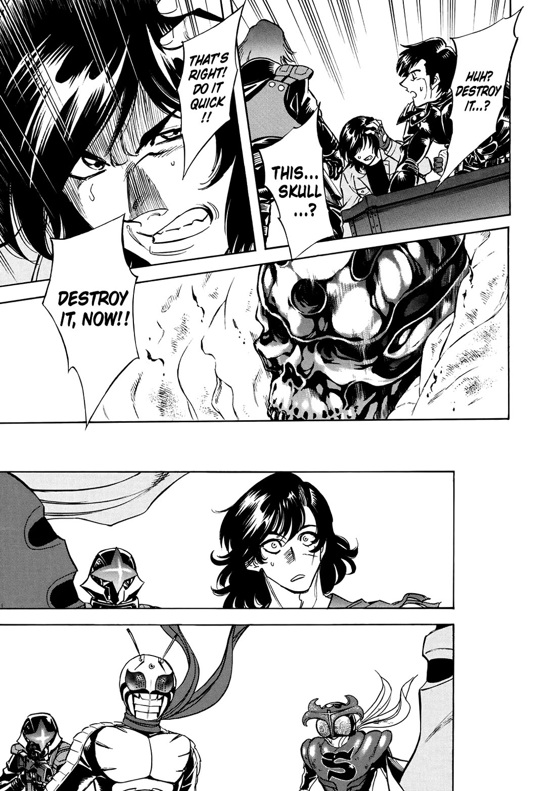 Shin Kamen Rider Spirits Chapter 46 page 37 - Chapter 46: The Groaning Transformation