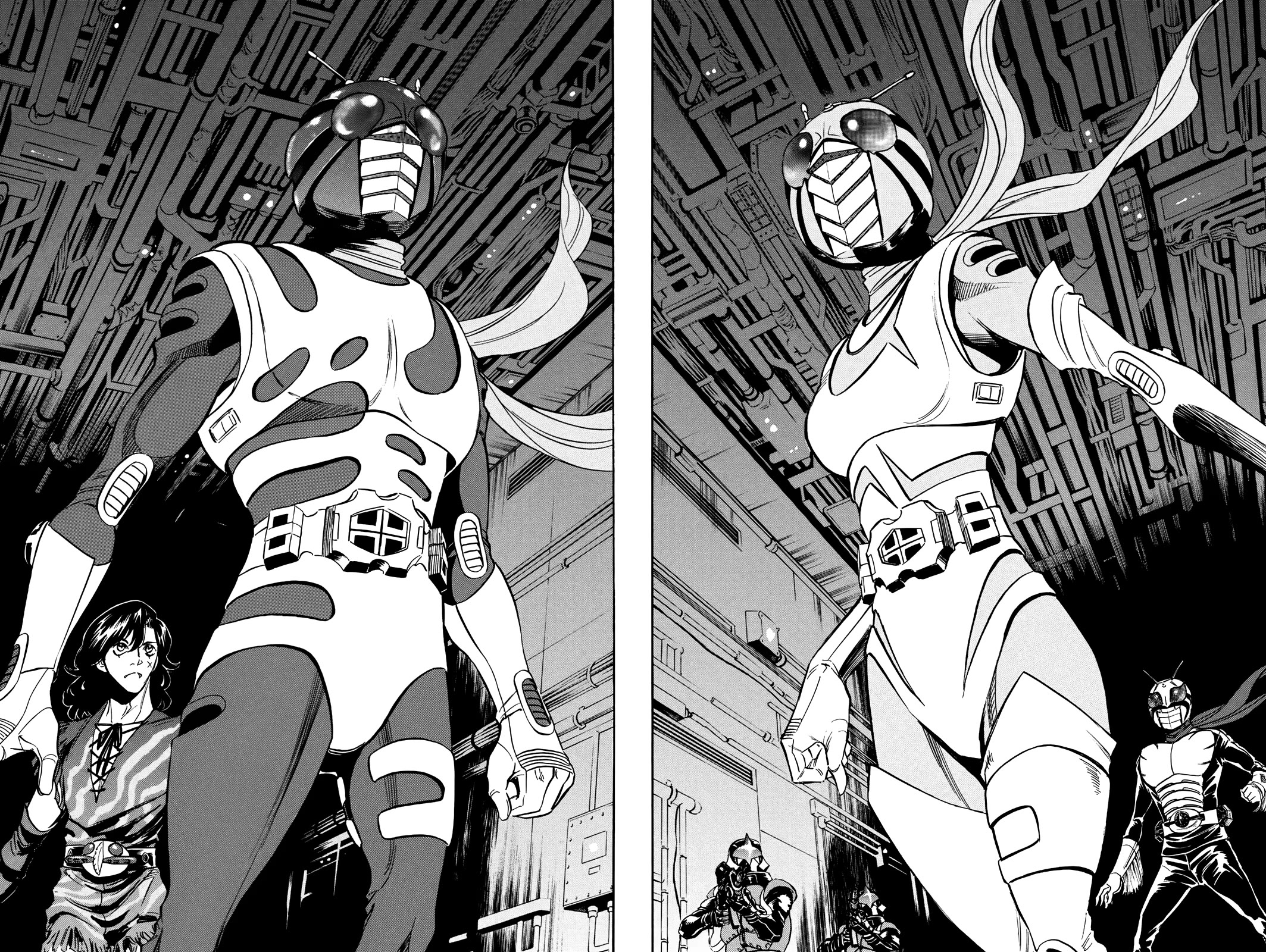 Shin Kamen Rider Spirits Chapter 46 page 38 - Chapter 46: The Groaning Transformation