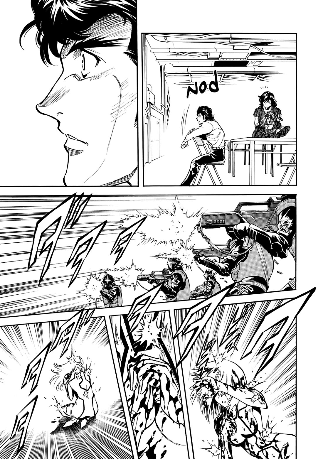 Shin Kamen Rider Spirits Chapter 46 page 7 - Chapter 46: The Groaning Transformation