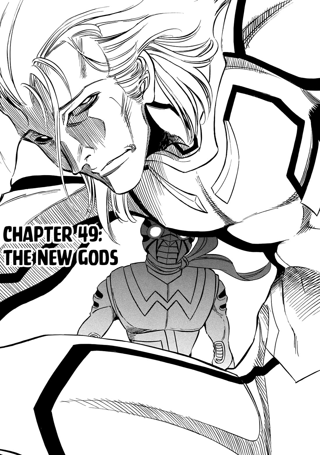 Shin Kamen Rider Spirits Chapter 49 page 1 - Chapter 49: The New Gods