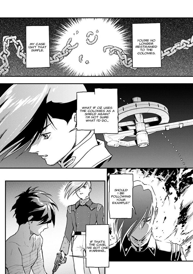 Shin Kidou Senki Gundam W: Endless Waltz - Haishatachi no Eikou Chapter 26.2 page 14 - Chapter 26--v2- : Episode.26 - The Lament For Icarus: A War Of Extermination (PART.01)