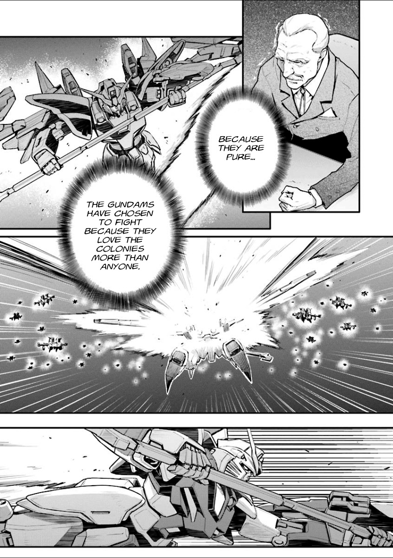 Shin Kidou Senki Gundam W: Endless Waltz - Haishatachi no Eikou Chapter 32.2 page 22 - Chapter 32 v2 : Episode.32 - The Lament For Icarus: Soaring into Dispair (PART.02)