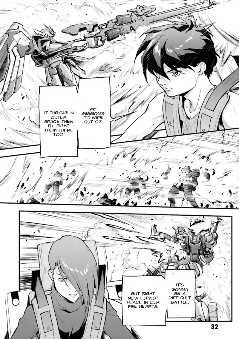 Shin Kidou Senki Gundam W: Endless Waltz - Haishatachi no Eikou Chapter 32.2 page 32 - Chapter 32 v2 : Episode.32 - The Lament For Icarus: Soaring into Dispair (PART.02)