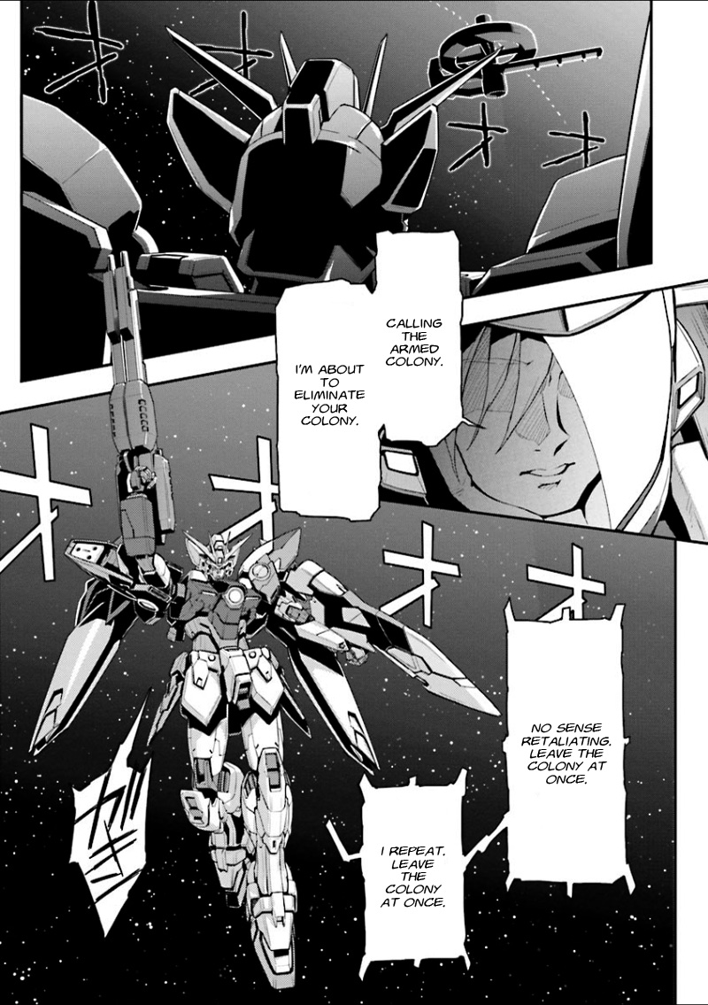 Shin Kidou Senki Gundam W: Endless Waltz - Haishatachi no Eikou Chapter 35.2 page 14 - Chapter 35 v2 : Episode.35 - Afterglow of Zero: Assault (PART.02)
