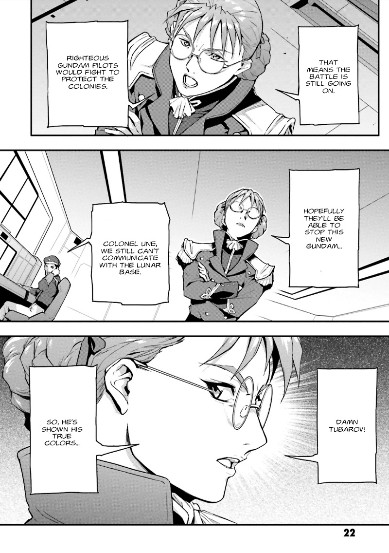 Shin Kidou Senki Gundam W: Endless Waltz - Haishatachi no Eikou Chapter 38.2 page 22 - Chapter 38 v2 : Episode.38 - Afterglow of Zero: Defeat (PART.01)