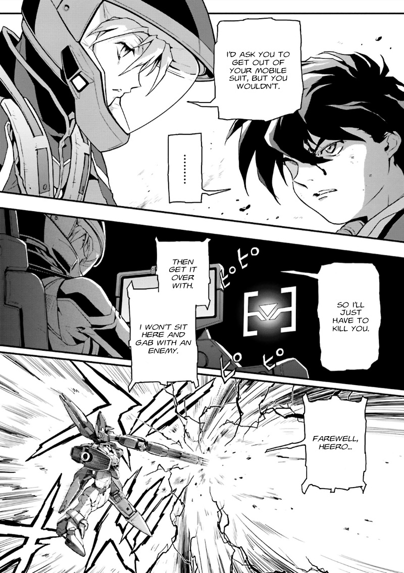 Shin Kidou Senki Gundam W: Endless Waltz - Haishatachi no Eikou Chapter 38.2 page 28 - Chapter 38 v2 : Episode.38 - Afterglow of Zero: Defeat (PART.01)