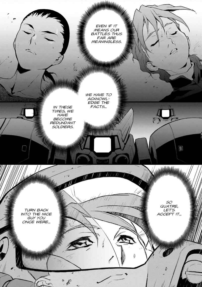 Shin Kidou Senki Gundam W: Endless Waltz - Haishatachi no Eikou Chapter 39.2 page 14 - Chapter 39 v2 : Episode.38 - Afterglow of Zero: Defeat (PART.02)