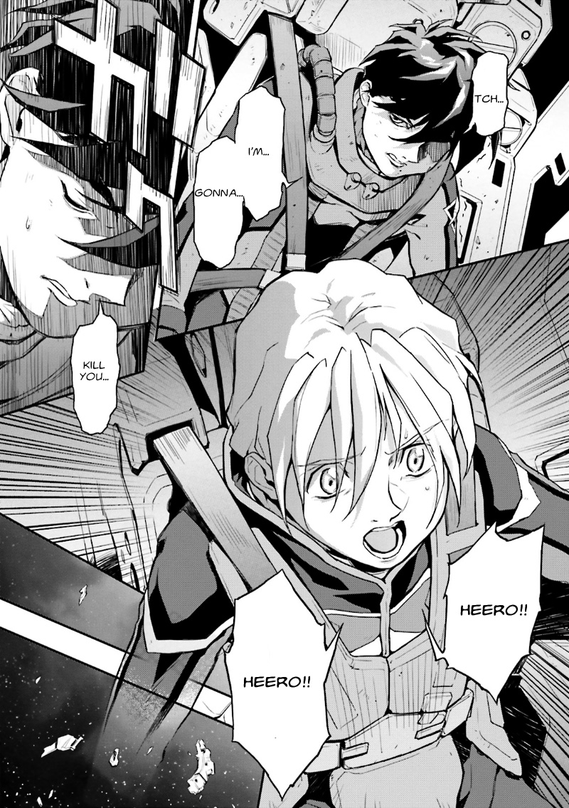 Shin Kidou Senki Gundam W: Endless Waltz - Haishatachi no Eikou Chapter 39.2 page 23 - Chapter 39 v2 : Episode.38 - Afterglow of Zero: Defeat (PART.02)