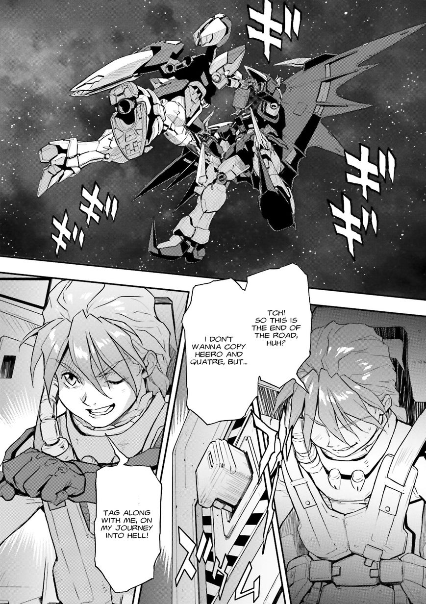 Shin Kidou Senki Gundam W: Endless Waltz - Haishatachi no Eikou Chapter 49 page 19 - Chapter 49 : Episode.49 - Inverted God of Death - Distant Approach