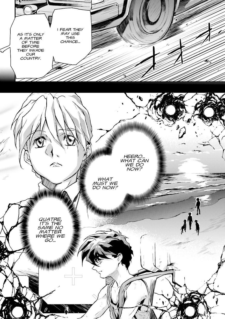Shin Kidou Senki Gundam W: Endless Waltz - Haishatachi no Eikou Chapter 49 page 4 - Chapter 49 : Episode.49 - Inverted God of Death - Distant Approach