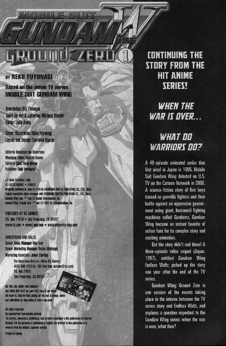 Shin Kidou Senki Gundam W: Ground Zero Chapter 1 page 2 - Chapter 1