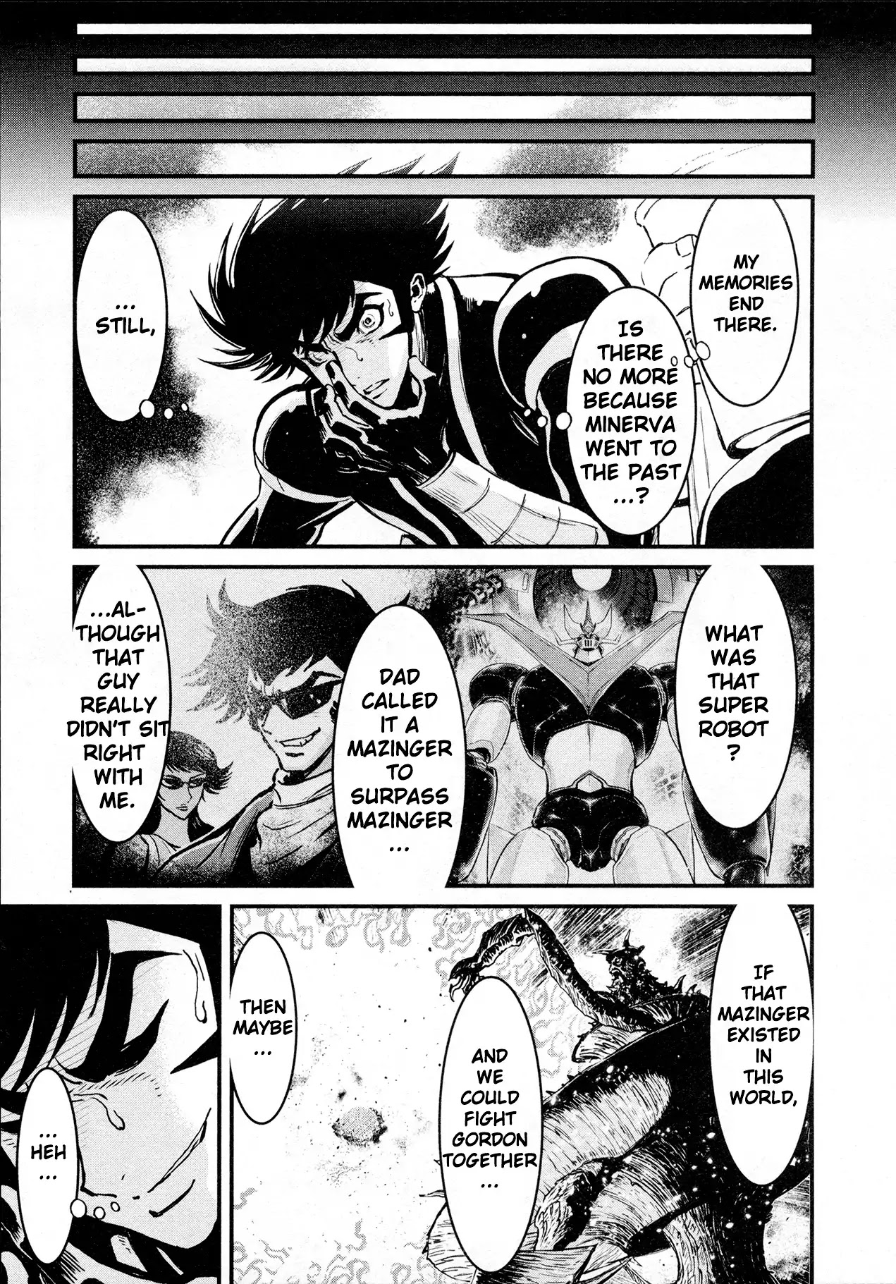 Shin Mazinger Zero Chapter 29 page 1 - Chapter 29: Minerva X in Despair