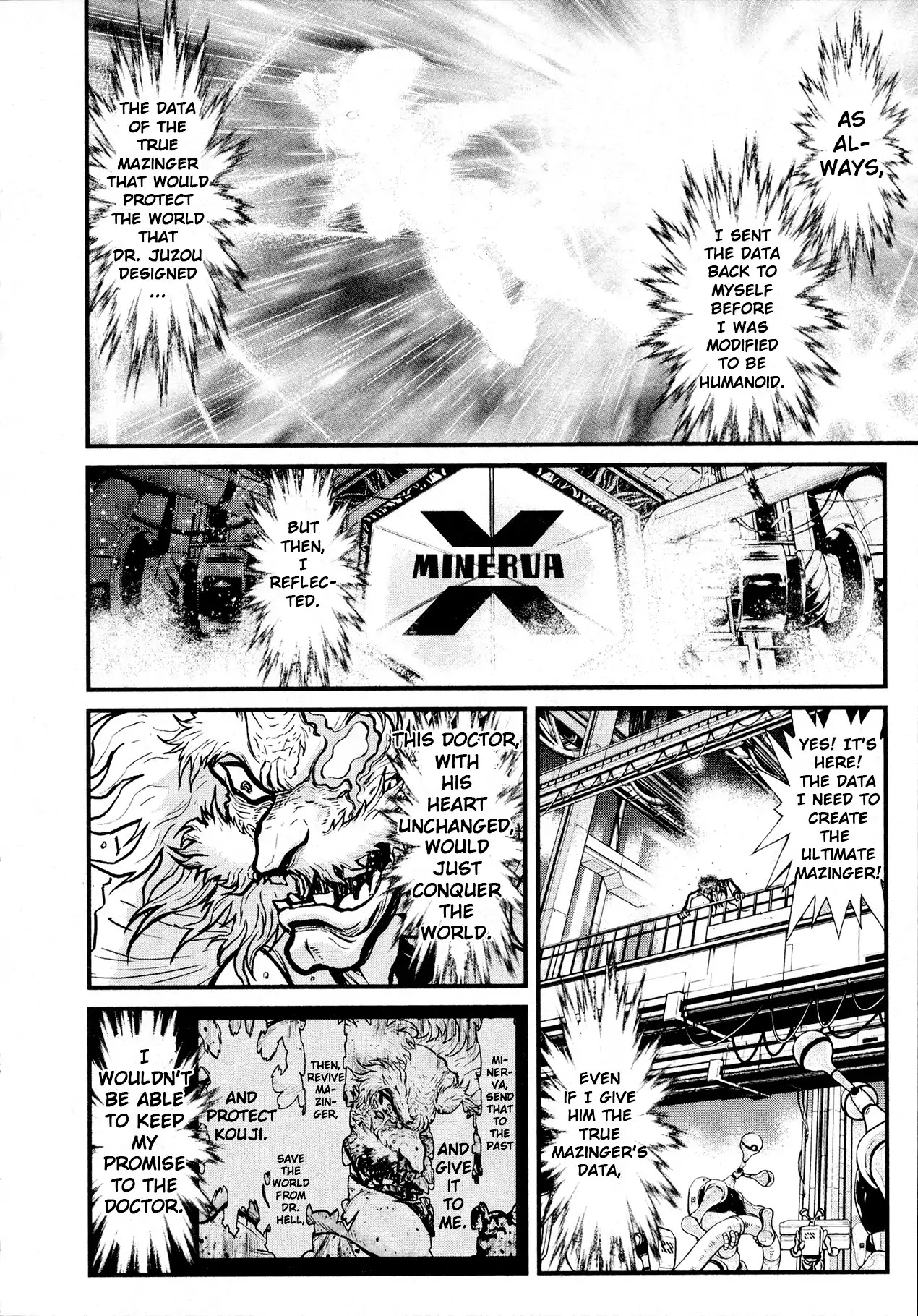 Shin Mazinger Zero Chapter 29 page 4 - Chapter 29: Minerva X in Despair