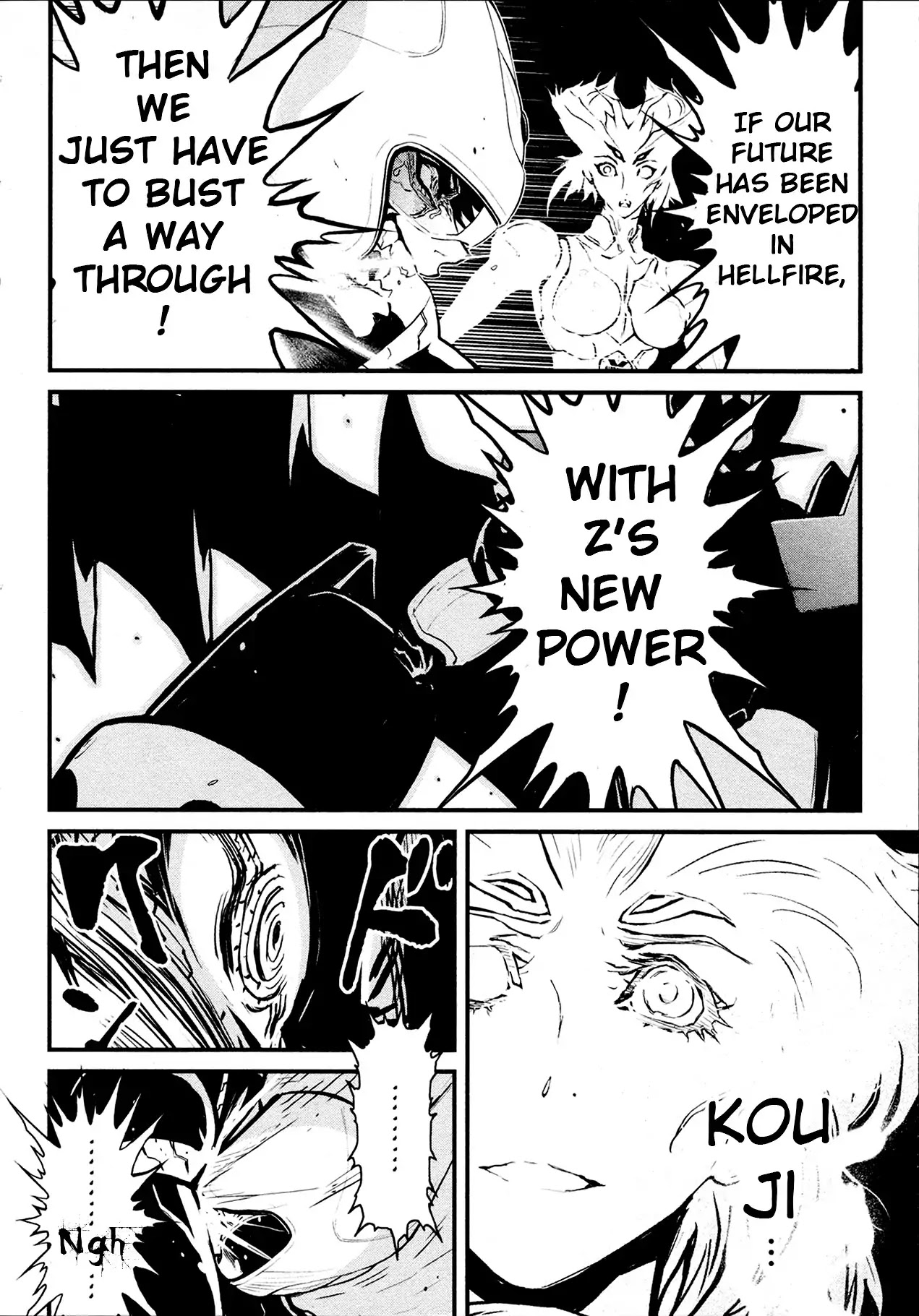 Shin Mazinger Zero Chapter 35 page 34 - Chapter 35: The Devil's Super Evolution Slices Through The Storm of Flames