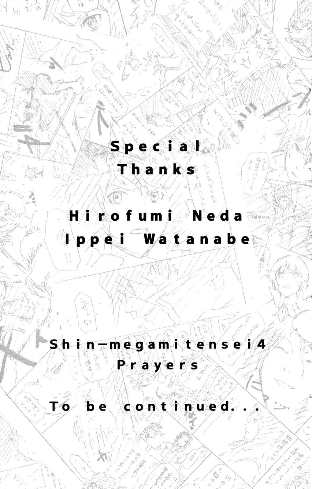 Shin Megami Tensei IV - Prayers Chapter 7.5 page 12 - Chapter 7.5: Volume 1 Extras